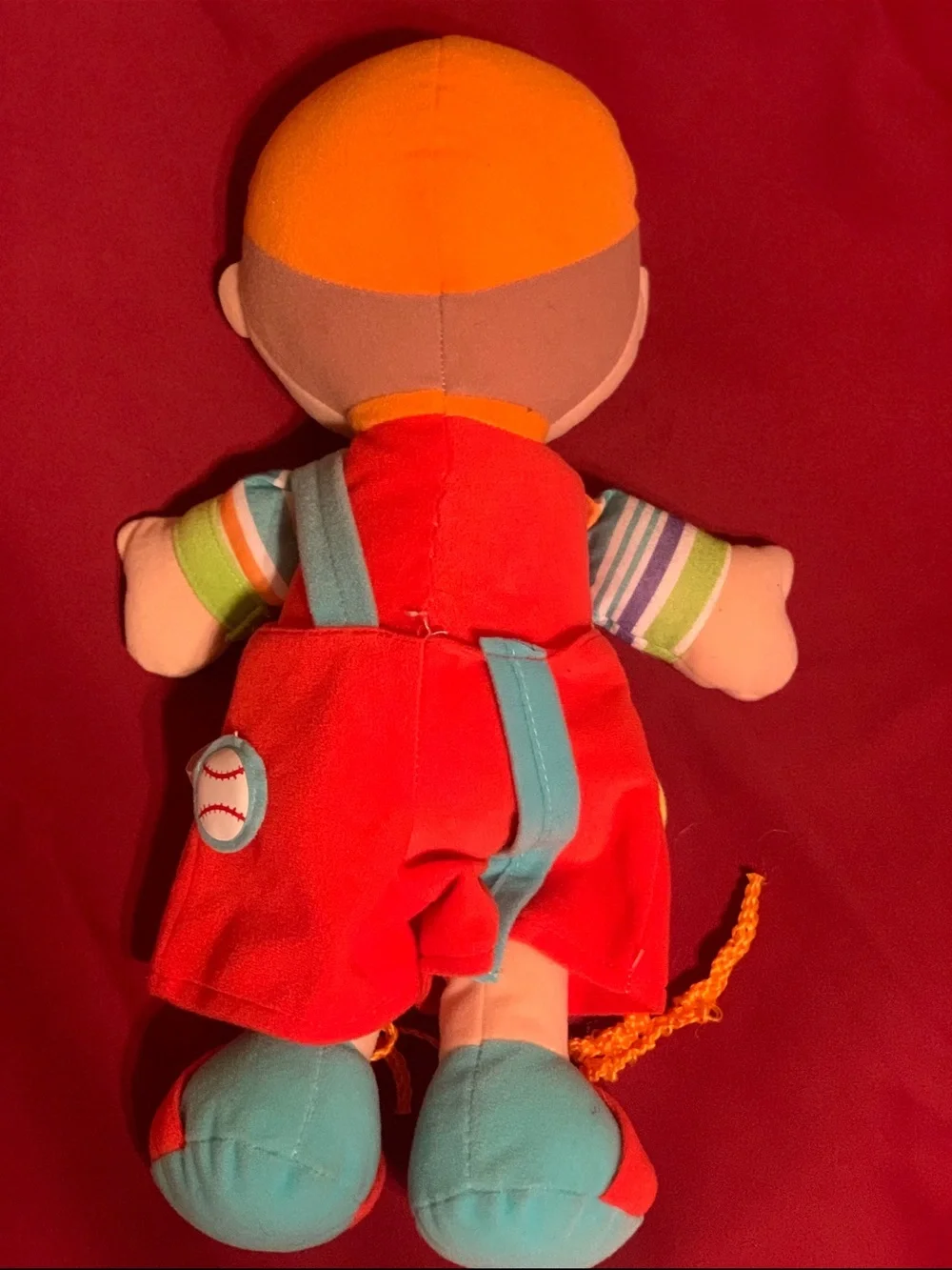 15” Spark Create Imagine Plush Learning Boy Buddy for Kids - Red & Orange